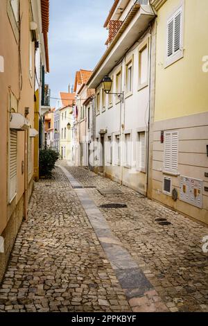 Straße in Cascais Stockfoto