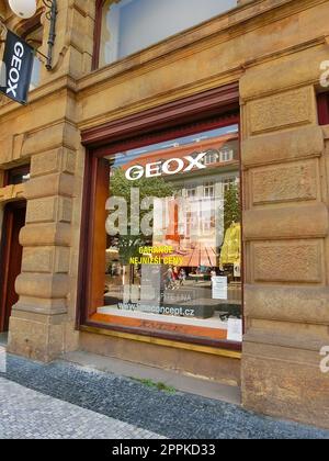 Geox Store in Prag, Tschechische republik Stockfoto