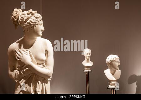 Bassano del Grappa, Italien - antike Skulptur von Antonio Canova - Museumssammlung Stockfoto