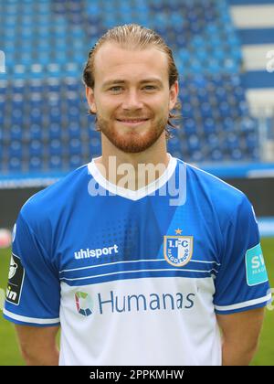 deutscher FuÃŸballer Korbinian Burger 1. FC Magdeburg DFB 3. Liga Saison 2021-22 Stockfoto