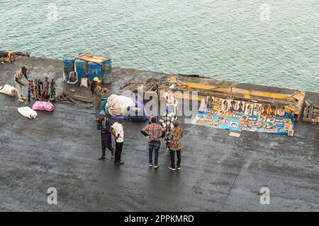 Gambia - Banjul, Banjul Harbor Area Stockfoto