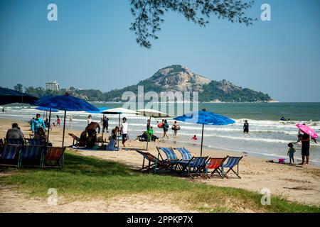 THAILAND PRACHUAP HUA HIN ARMY BEACH Stockfoto