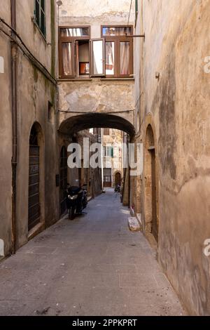 Pitigliano charmante mittelalterliche Stadt in der Toskana, Italien. Stockfoto