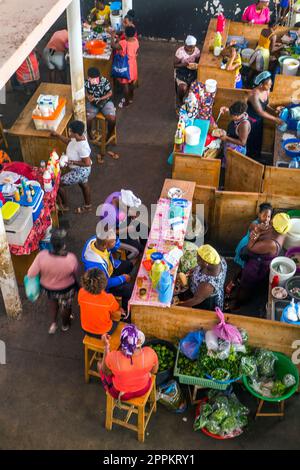 Cabo Verde - Santiago / Praia - Mercado Municipal di Praia Stockfoto