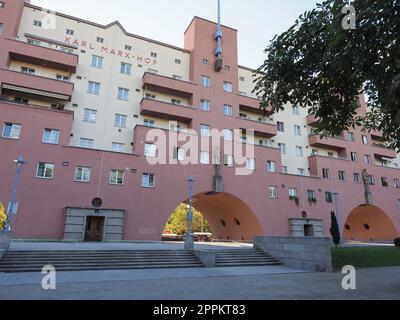 Karl-Marx-Hof-Gebäude in Wien Stockfoto