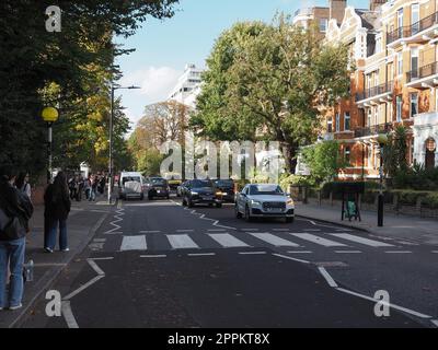 Abbey Road Kreuzung in London Stockfoto