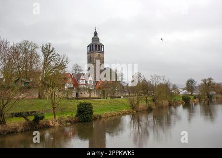 Die Stadt Bad Sooden-Allendorf im Werra-Tal in Deutschland, Hessen Stockfoto
