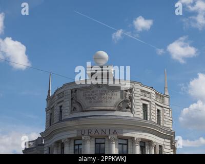 Urania Observatorium in Wien Stockfoto