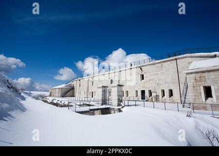 Festungsgebäude aus dem ersten Weltkrieg, Lisser Fort, Asiago Stockfoto