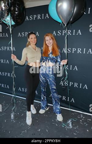 Jacqueline Hardt (Jackyxsecrex), Lena Jensen, Eröffnung der Energy-Arena im Aspria Cluib Alstertal, Hamburg, 04.02.2023 Stockfoto