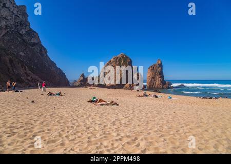 Praia da Ursa in Sintra Stockfoto