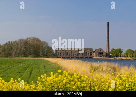 Ir D. F. Woudagemaal ist die größte Dampfpumpstation, die jemals gebaut wurde, UNESCO-Stätte, Lemmer, Friesland, Niederlande Stockfoto