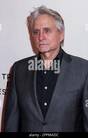 Schauspieler Michael Douglas, Tribeca Film Festival, New York, New York Stockfoto