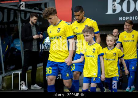 Broendby, Dänemark. 23. April 2023. Mathias Kvistgaarden (36) aus Broendby, WENN während des 3F stattfindenden Superliga-Spiels zwischen Broendby IF und Randers FC im Broendby Stadion in Broendby gesehen. (Foto: Gonzales Photo/Alamy Live News Stockfoto