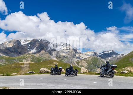 Landschaft in der Nähe von Col de l'Iseran, Savoy, Frankreich Stockfoto