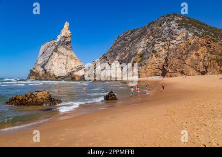 Praia da Ursa in Sintra Stockfoto