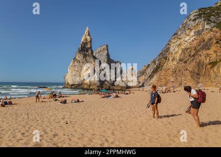 Praia da Ursa in Sintra Stockfoto