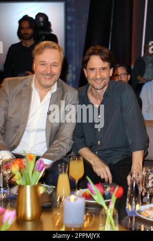 Stephan Grossmann und Oliver Mommsen, NDR-Talkshow aus Studio Lokstedt, Hamburg, 03.03.2023 Stockfoto