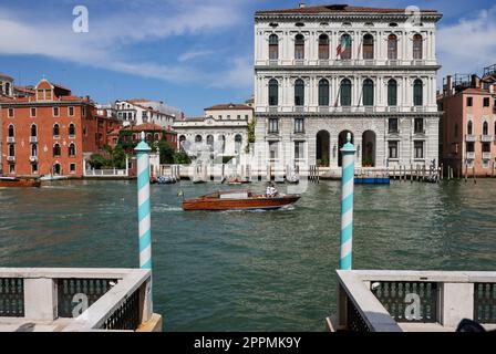 Renaissance Palazzo Corner della Ca' Granda am Canale Grande, San Marco, Venedig, Italien Stockfoto