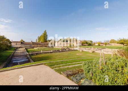 Gallo-römische Villa in Plassac, Frankreich Stockfoto