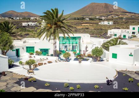 Sehen Sie das Casa Museo del Campesino, Cesar Manrique, seine Arbeit in Anerkennung der Bemühungen der Landwirte von Lanzarote Stockfoto