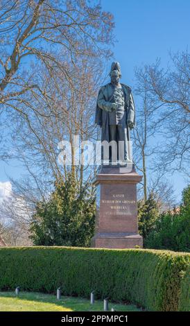 Denkmal und Statue von Kaiser William dem Großen Stockfoto