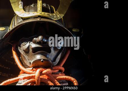 Traditionelle Samurai japanische Rüstung - antiker Schutz für Kämpfer in Japan. Stockfoto