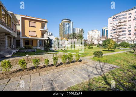 Ehemaliger Diktator Enver Hoxha Residenz in Tirana, Albanien Stockfoto