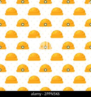 „Happy Labor Day“ (alles gute zum Tag der Arbeit) – Illustration des nahtlosen Musters mit verschiedenen Berufen in der handgezeichneten Vorlage Stock Vektor