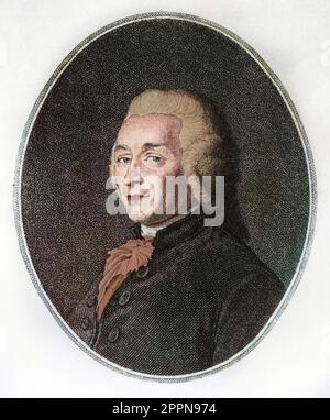 "Portrait du medecin francais Joseph Ignace Guillotin (1738-1814)" (Portrait des französischen Arztes Joseph-Ignace Guillotin) Stockfoto