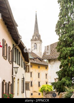 Kirche von Kaltern (Caldero) in Süd-Tirol, Italien Stockfoto