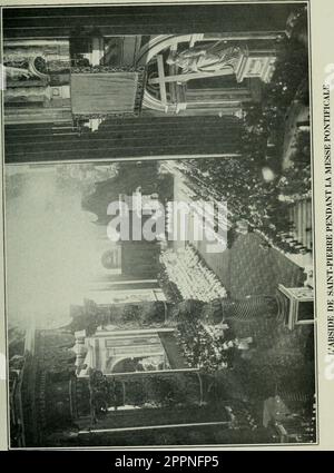 Pélerins de Rome et du XXVIe Congrés Eucharistique International (24-29 Mai 1922). Le „Congrès du Pape“. Cérémonies grandioses et Paroles de paix - Pie XI et les Canadiens. - Rückflug par Assise et autres Villes et sanctuaires Stockfoto