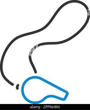 Symbol Der Pfeife Auf Der Spitze Stock Vektor