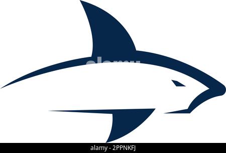 Vorlage für Designanschauungen für das Hai-Symbol-Logo Stock Vektor