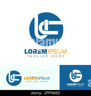 Ursprüngliches Logo des UC-Monogramms Stock Vektor