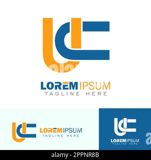 Ursprüngliches Logo des UC-Monogramms Stock Vektor