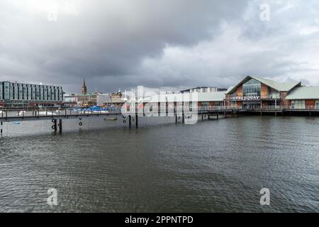 City Quay Dundee am Victoria Dock, Dundee Stockfoto