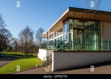 Die Peacock Teestube in Pittencrieff Park Dunfermline, Fife Stockfoto
