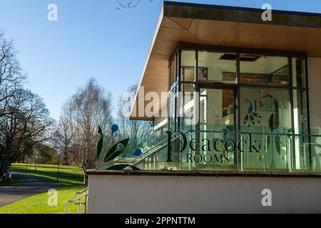 Die Peacock Teestube in Pittencrieff Park Dunfermline, Fife Stockfoto