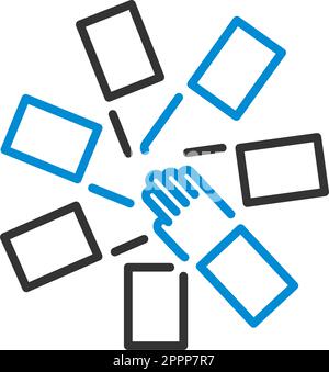 Unity And Teamwork – Symbol Stock Vektor