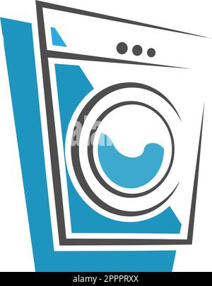 Illustration des Symbols für Wäscherei und Wäscherei Stock Vektor