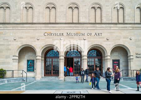 Chrysler Museum of Art im Zentrum von Norfolk, Virginia, USA Stockfoto