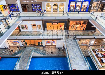 Die Shoppes at Marina Bay Sands, Singapur Stockfoto