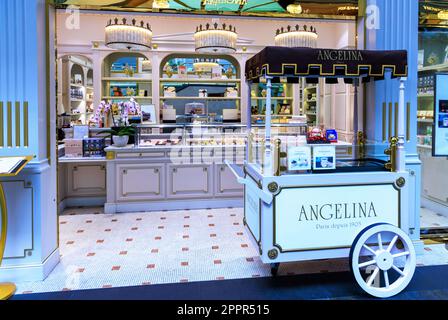 Angelina in den Shoppes in Marina Bay Sands, Singapur Stockfoto