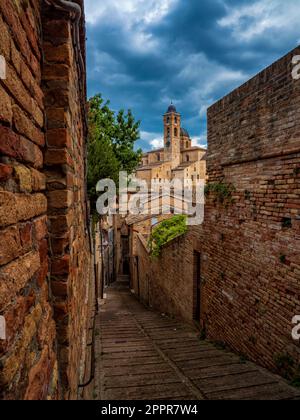 Kathedrale von Urbino, Marken, Italien, Renaissance-Stadt unesco Stockfoto