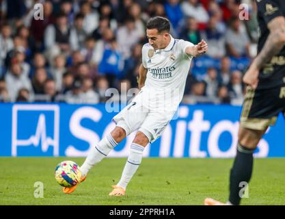 Madrid, Spanien. 22. April 2023. MADRID, SPANIEN - 22. APRIL: Lucas Vazquez während des Spiels La Liga zwischen Real Madrid und Real Celta de Vigo im Estadio Santiago Bernabeu am 22. April 2023 in Madrid, Spanien (Kreditbild: © Maria De Gracia/DAX via ZUMA Press Wire) NUR REDAKTIONELLE VERWENDUNG! Nicht für den kommerziellen GEBRAUCH! Stockfoto