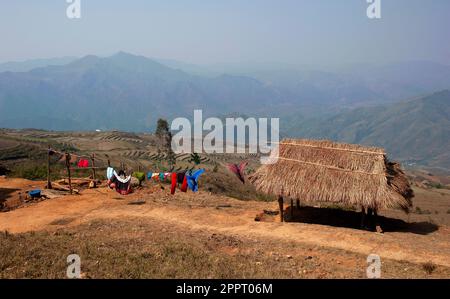Landschaft in High Mountain. Nordvietnam Stockfoto