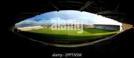 Kingston Park Rugby-Stadion Stockfoto