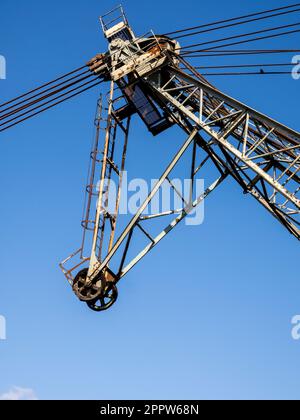 Bucyrus Erie BE 1150 Walking Dragline Excavator, bekannt als „Odball“ im Naturschutzgebiet St. Aidan's Park, Swillington. UK Stockfoto