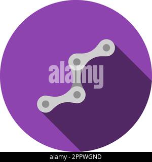 Symbol Für Fahrradkette Stock Vektor